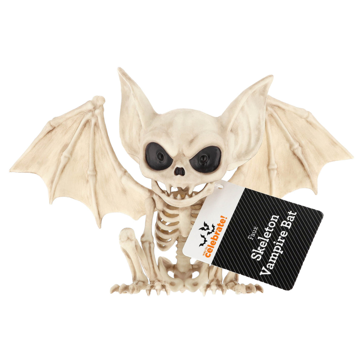 Faux Skeleton Vampire Bat Decoration, 4.5", Halloween by Way To Celebrate