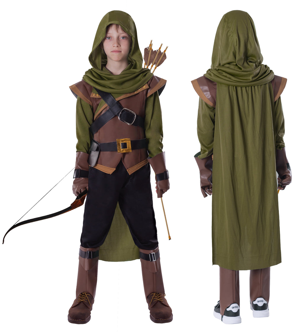 Joyfy Robin Hood Costume for Men Renaissance medieval Costume Outfits Set for Adult Halloween Dress Up Party