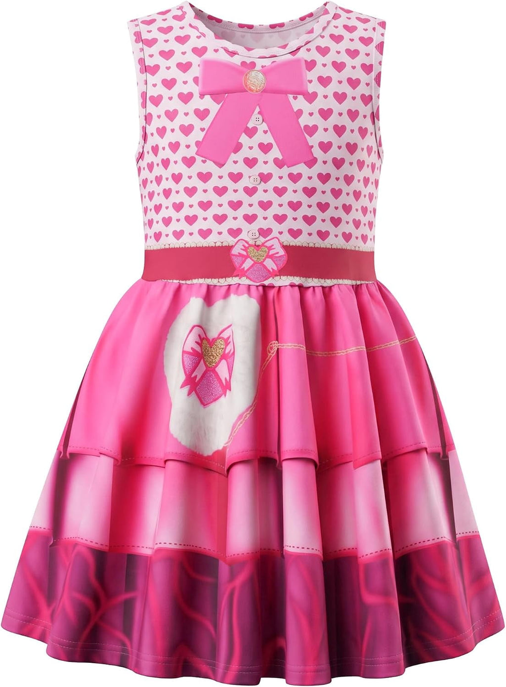 G*irls Halloween Princess Dress with Accessories, Blue Princess Dress with Wig Wand Crown Earrings and Star Earrings
