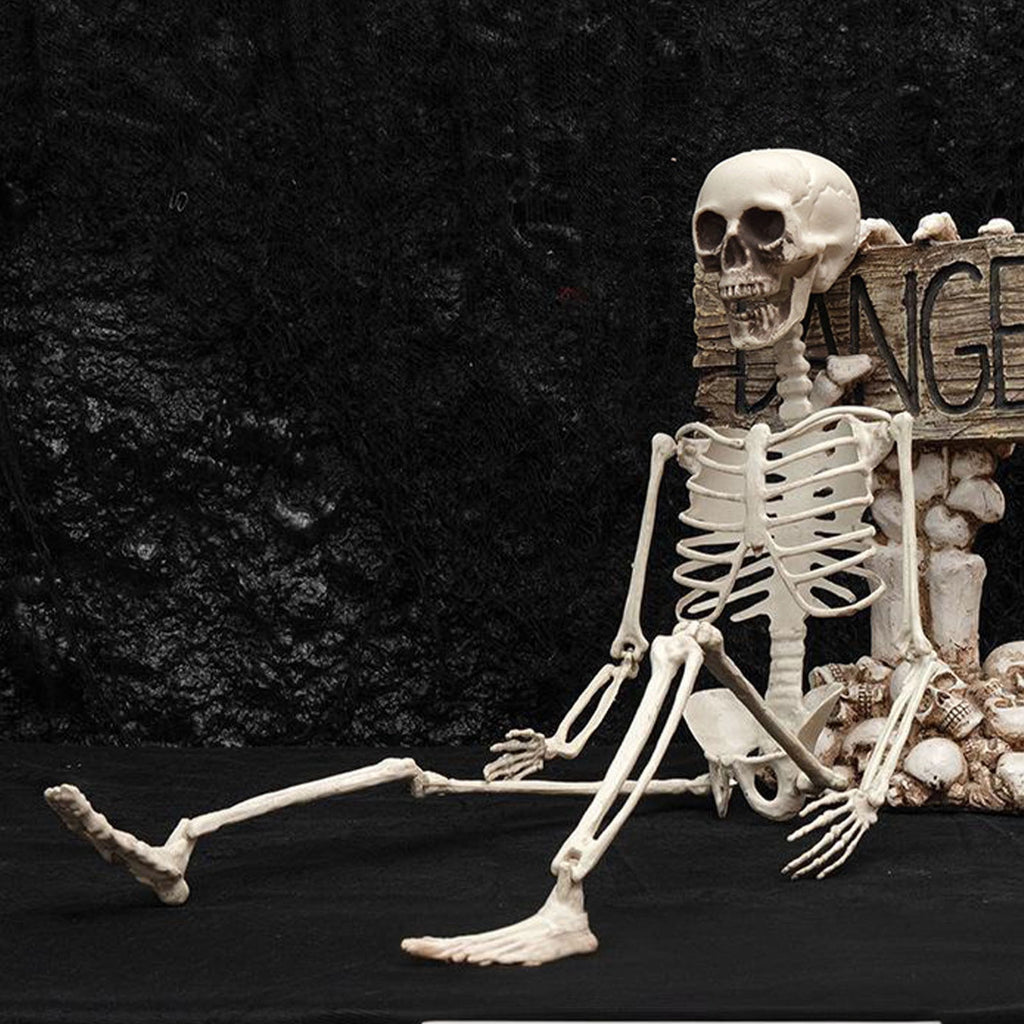 Halloween Skeleton Snake Prop Realistic Scary Serpent Decorative Ornament, Spooky Scene Setup Skeleton Decor Haunted House Party Prop, Home Shop Display Halloween Skeleton Holiday Ornament Gift