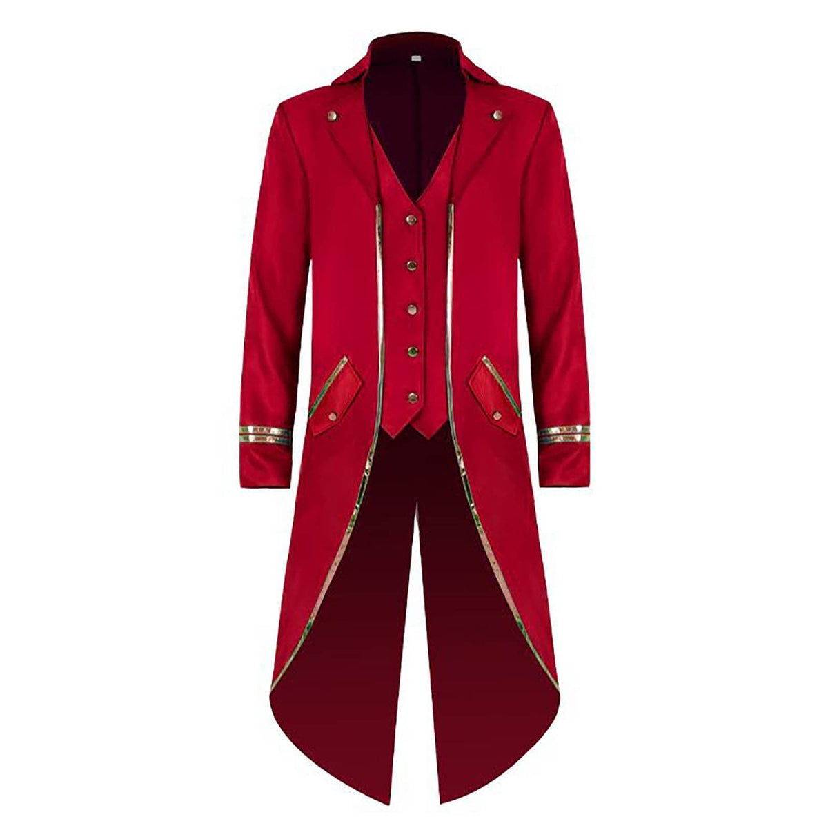 Men Clearance LYXSSBYX Mens Jackets Fall Fashion Halloween Men's Costume Men's Mid Length Retro Tuxedo Costume