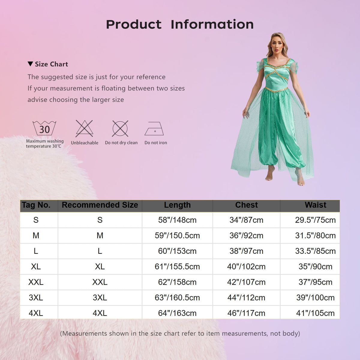 Aislor Women Halloween Arabian Princess Cosplay Costume Sequins Belly Dance Romper Jumpsuit Fancy Dress Lake Blue L