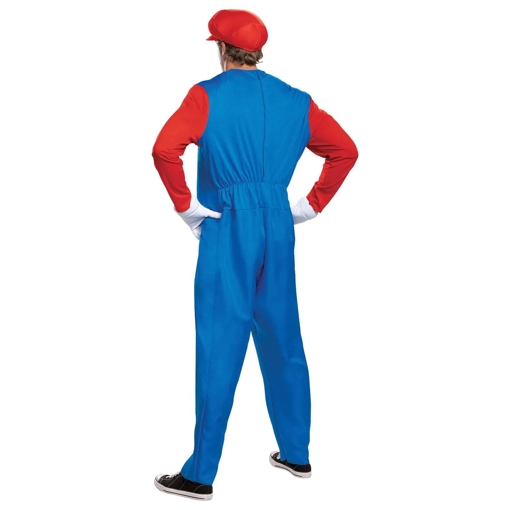 Disguise Mens Super Mario Bros. Deluxe Mario Costume - Size Medium