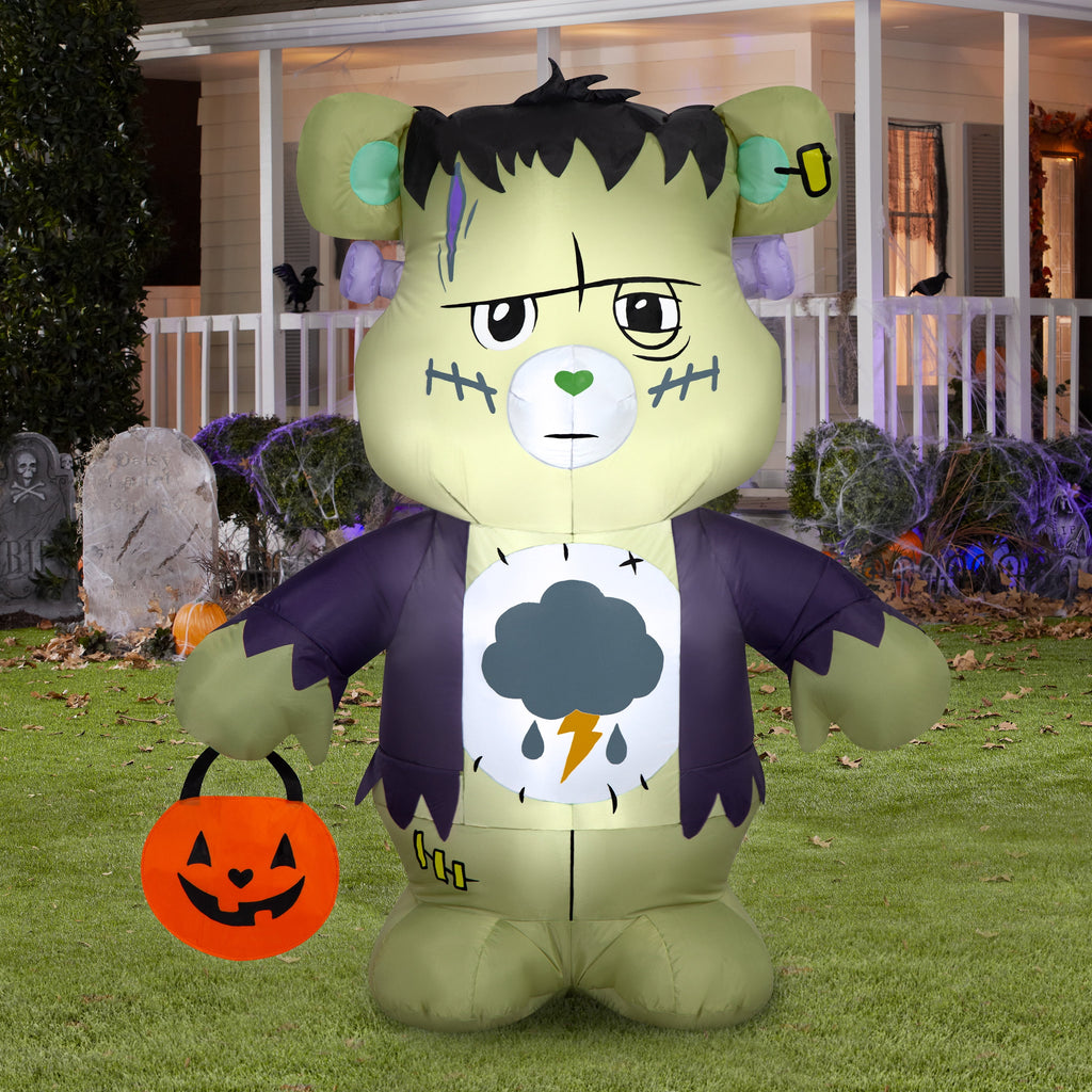 Halloween Airblown Yard Inflatables Frankie Care Bears 41.73 in x 25.98 in x 50.39 in 3.15 lb