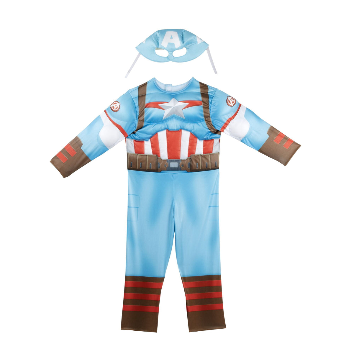 Marvel's Captain America Halloween Costume for Toddler, Size 2T, by Jazwares