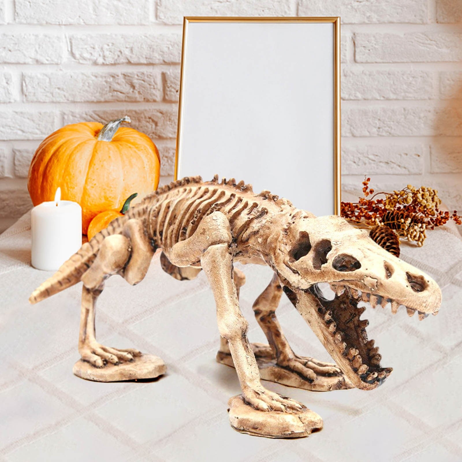 amlbb Halloween Decoration Halloween Skeleton Horror Decorations Simulation Animals Skeleton Ornaments Bar Decoration Frogs Skeleton on Clearance