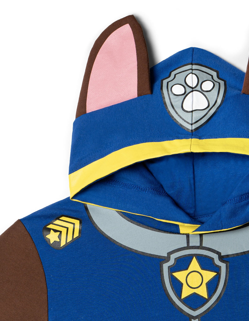 Paw Patrol Little Boys' Cosplay Hooded T-Shirt Chase Royal Blue
