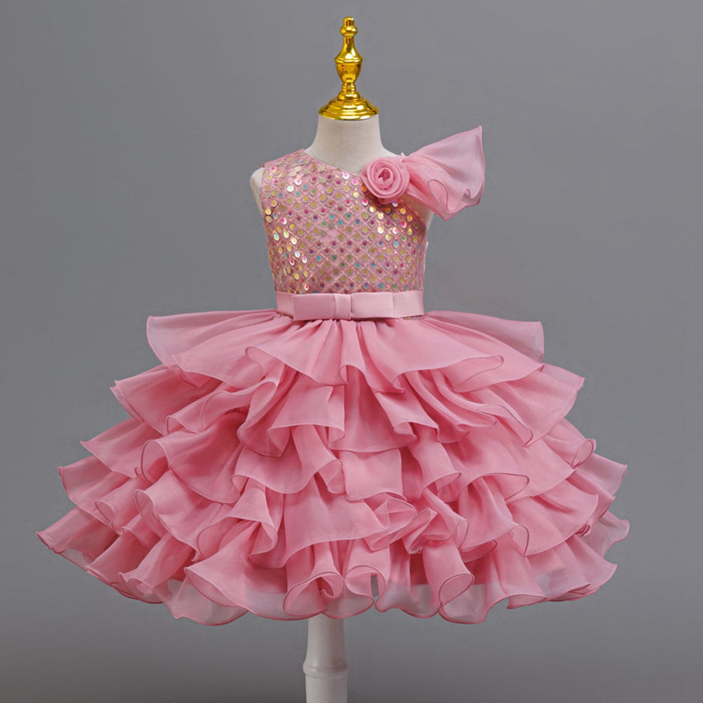 Toddler Dance Yellow Sequin Dress Tulle Dance Dresses Dance Kids 80s Outfits for Girls Dance Performance Outerwear 3-4 Years