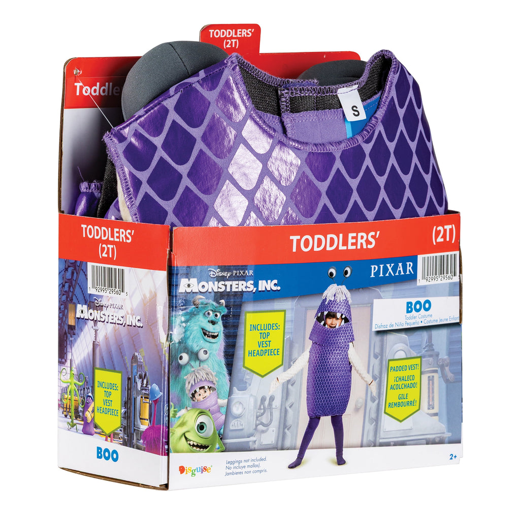 Disney Monsters Inc. Boo Halloween Costume for Children, Toddlers Size 3T-4T, by Disguise