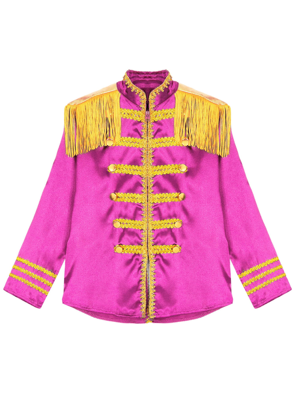 iiniim Kids Boys 1960s British Pop-Star Shirt Long Sleeve 60s Rock Band Musician Zipper Jacket Royal Blue 6