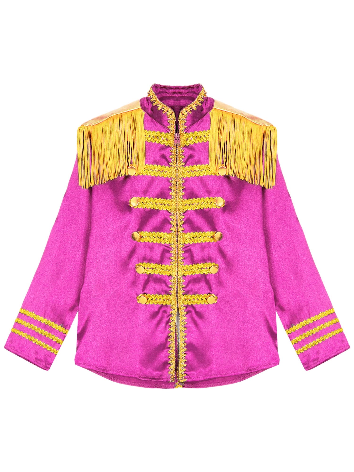 iiniim Kids Boys 1960s British Pop-Star Shirt Long Sleeve 60s Rock Band Musician Zipper Jacket Royal Blue 6