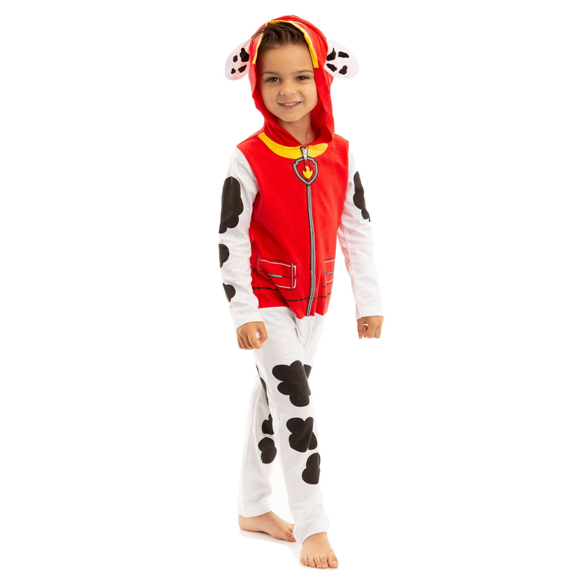 Paw Patrol Rubble Infant Baby Boys or Girls Zip Up Cosplay Coverall Toddler to Big Kid
