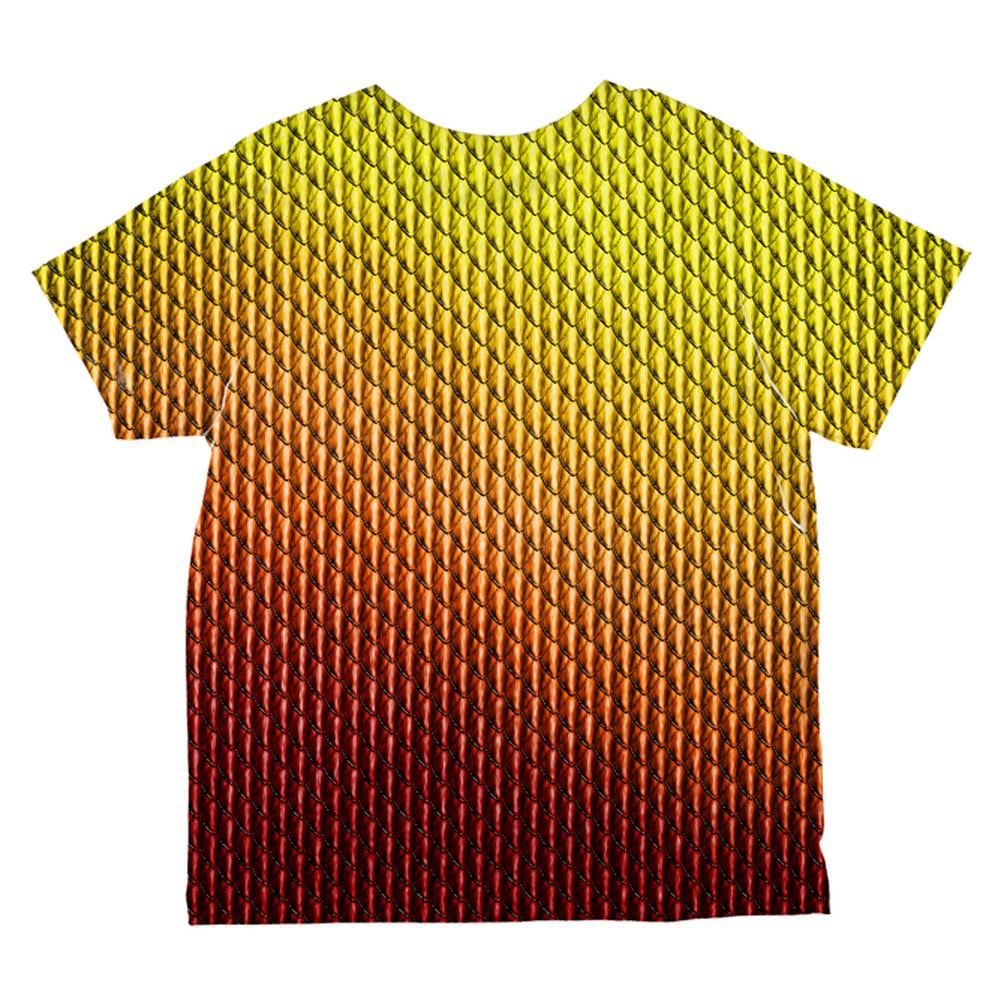 Halloween Red Fire Dragon Scales Costume All Over Toddler T Shirt Multi 6T