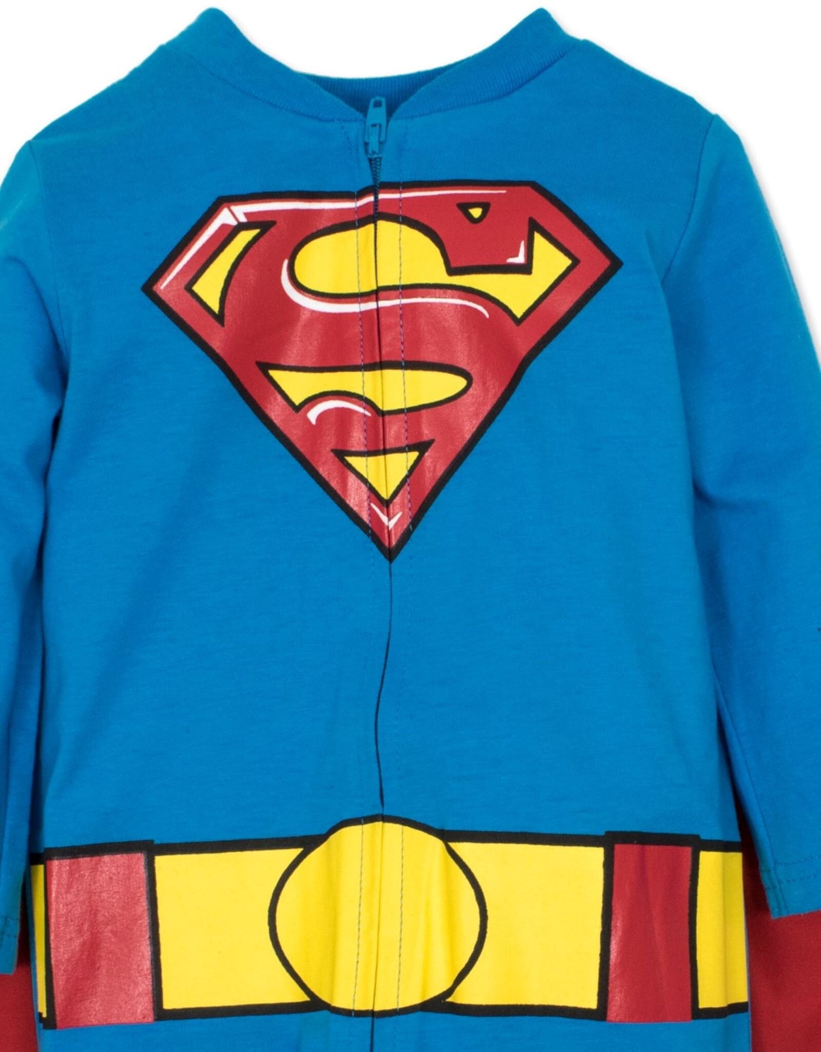 DC Comics Justice League Toddler Boy or Girl Cosplay One Piece Coverall with Cape Batman Black