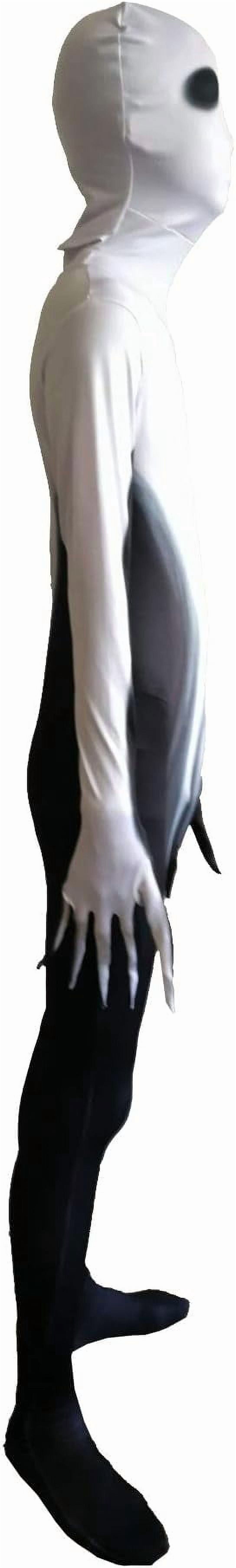 Joyfy Scary Halloween Costume for Kids, Slenderman Skin Bodysuit Skinsuit for Boys Girls Halloween Dress up Party Age up to 12 Years
