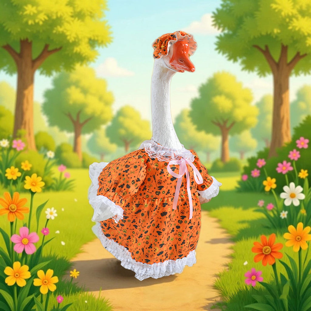 XGFHYJEH Porch Goose Outfits Halloween, Porch Goose Clothes Clearance, Goose Clothes for Porch Goose, Goose Costume 23'' for Outdoor Outside Front Porch Garden Yard Lawn
