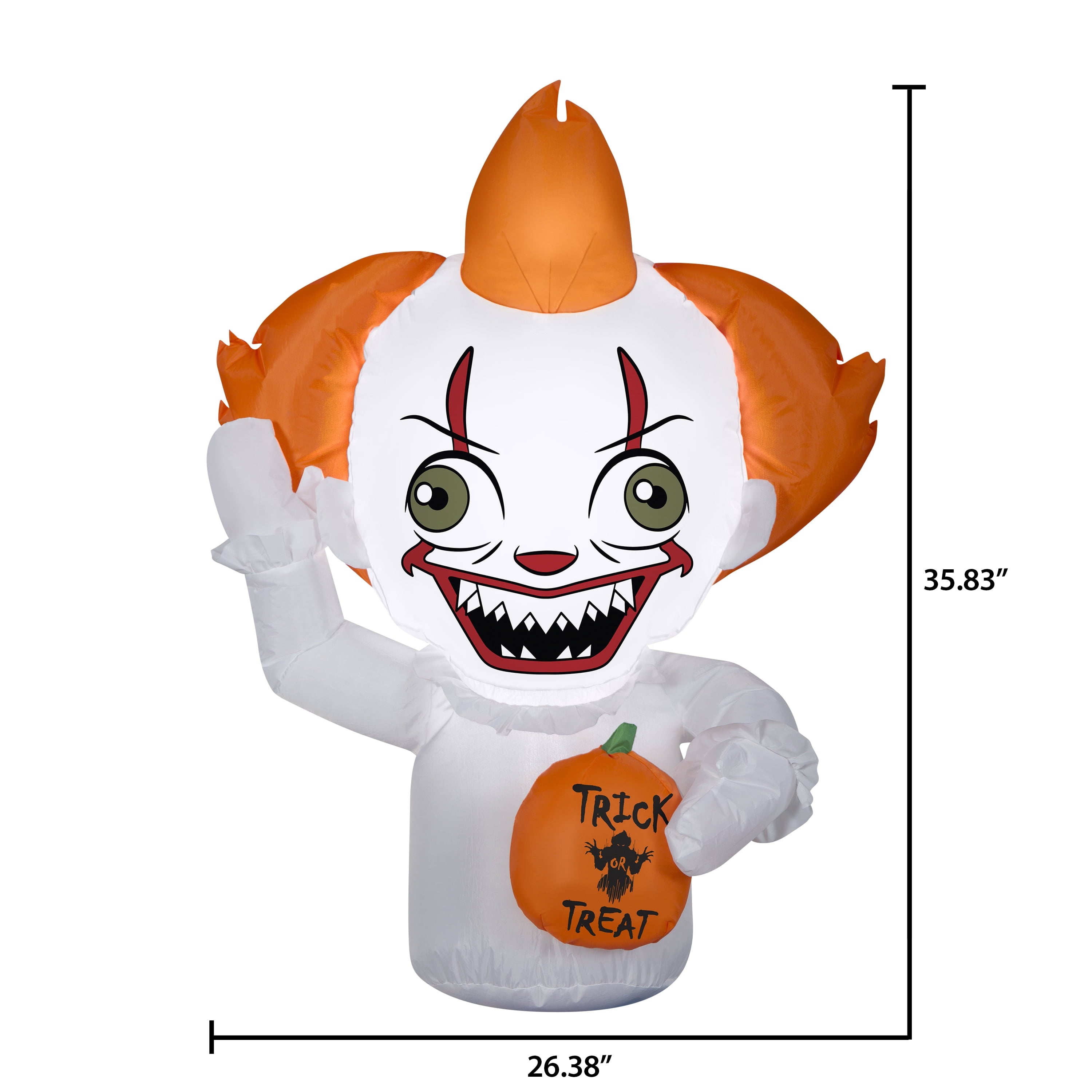 Airblown Inflatables Car Buddy Stylized Pennywise, 3'