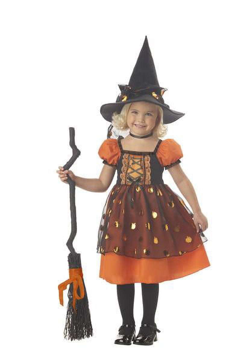 Pumpkin Witch Girls Costume, Size Small